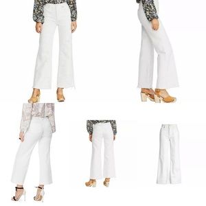 Free People "We The Free" White Button Fly Jeans 29 white denim